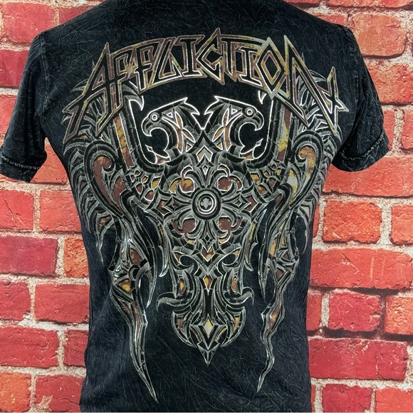 Affliction Men's Short Sleeve Graphic T-shirt - Size: Small -NWT - Picture 8 of 11